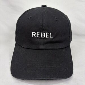 Confessions of a Rebel Hat Baseball Cap Unisex OSFM Black Embroidered Logo